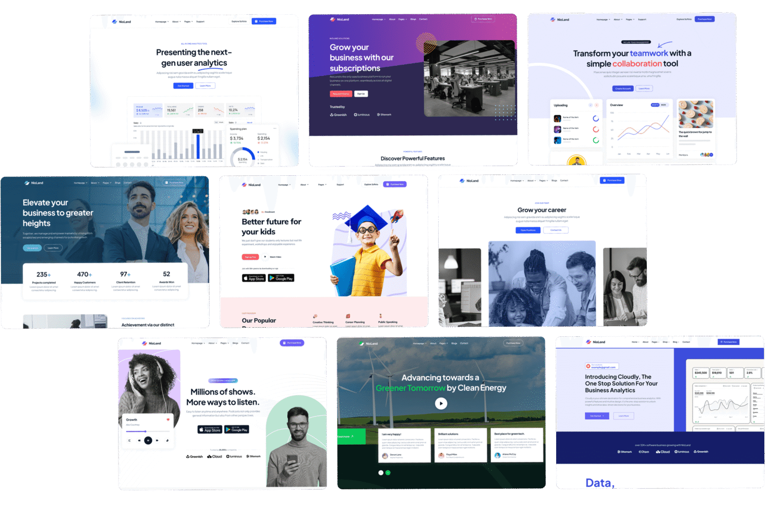 Mockup desain website company profile