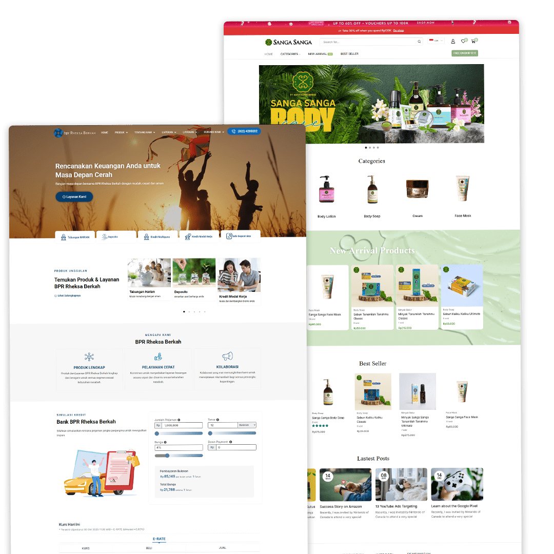 Tim Etinion sedang berdiskusi untuk merancang website profesional