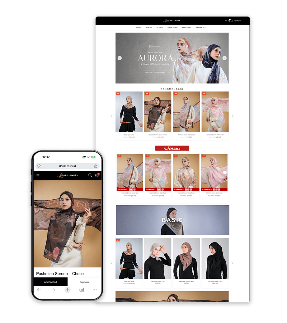 Dara Luxury boutique site